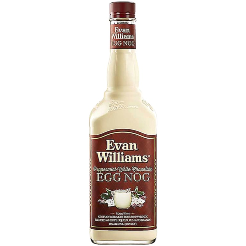 Evan Williams Peppermint White Chocolate Egg Nog 750mL