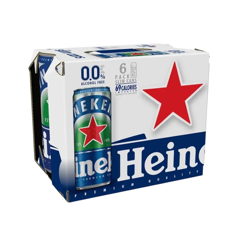 Heineken 0.0 Non-Alcoholic 6Pk Cans
