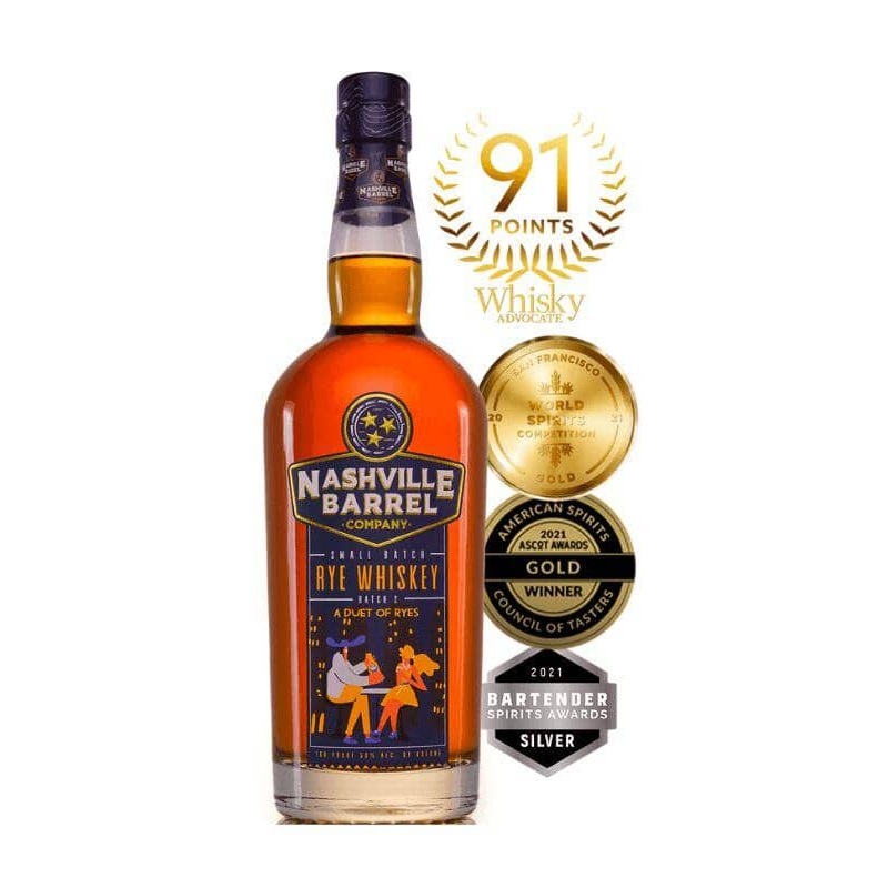 Nashville Barrel Company The Small Batch Rye Whiskey Batch 2 750mL