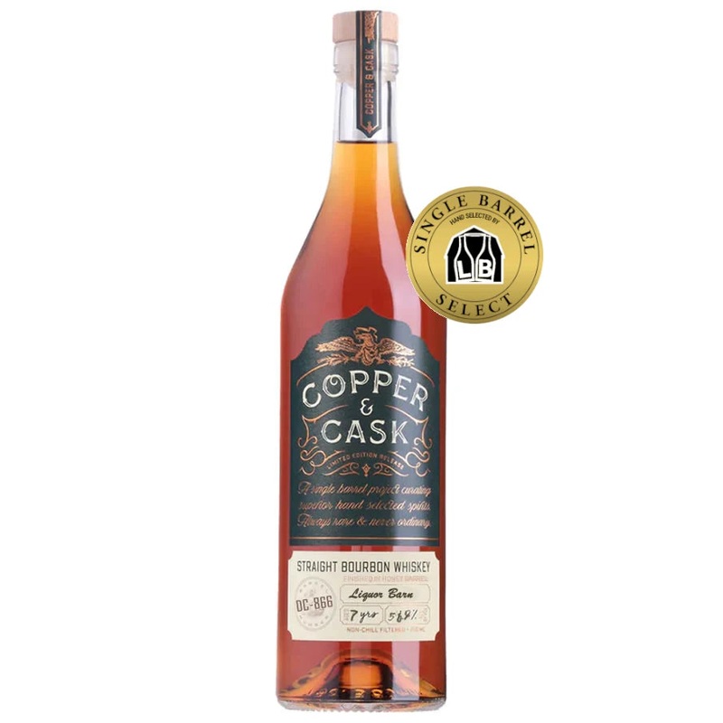 Copper & Cask Liquor Barn Single Barrel Honey Barrel 7 Year Straight Bourbon 750ML