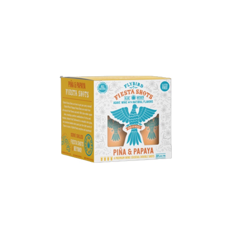 Flybird Cocktails Pina & Papaya Fiesta Shots (4pk)