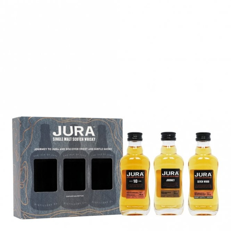 Jura Gift Pack - Journey, Seven Wood, 10 YO - 3x5cl Miniatures