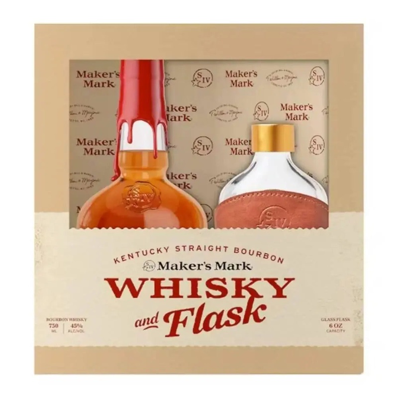 Maker's Mark Whisky and Flask