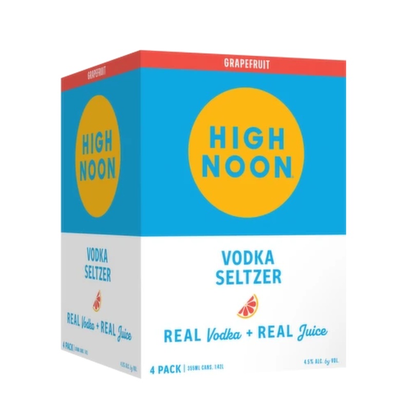 High Noon Vodka Seltzer Grapefruit 4Pk