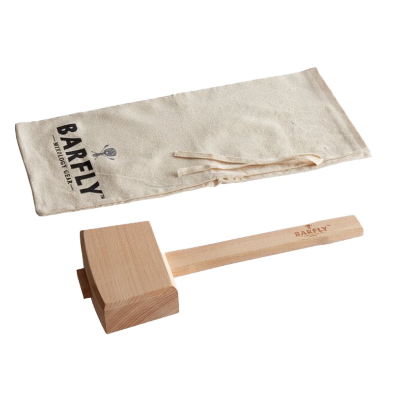 Barfly 13.5" Wood Ice Mallet with Lewis Canvas Bag