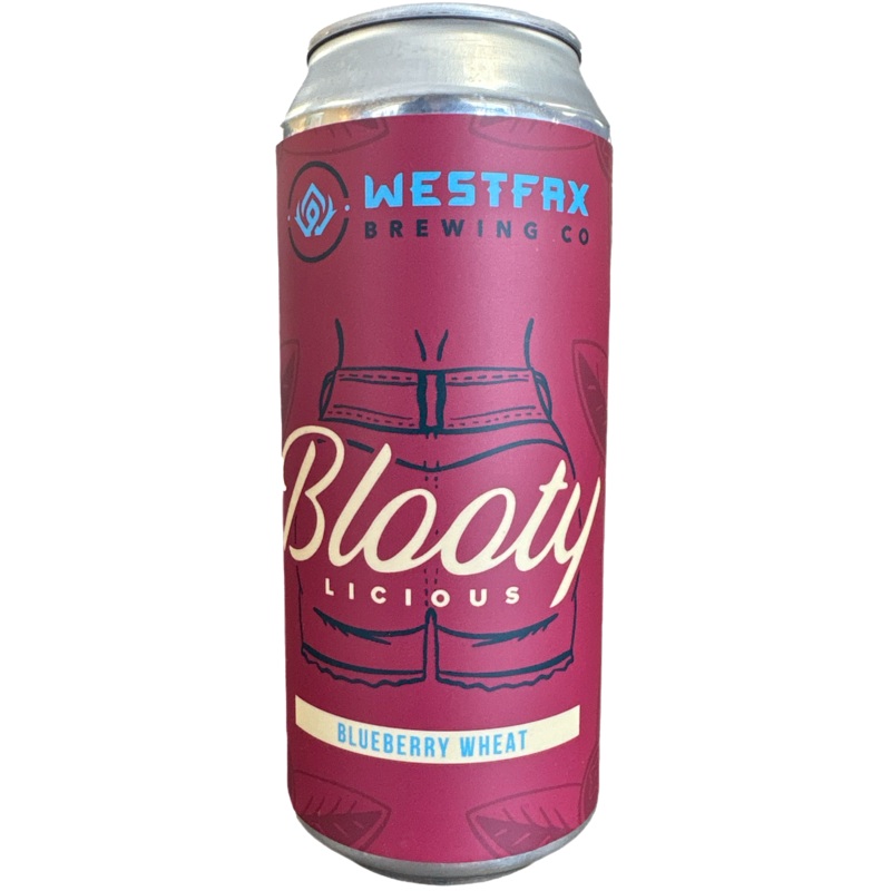 Westfax Brewing Co 'Blootylicious' Blueberry Wheat Ale Beer, Colorado, USA