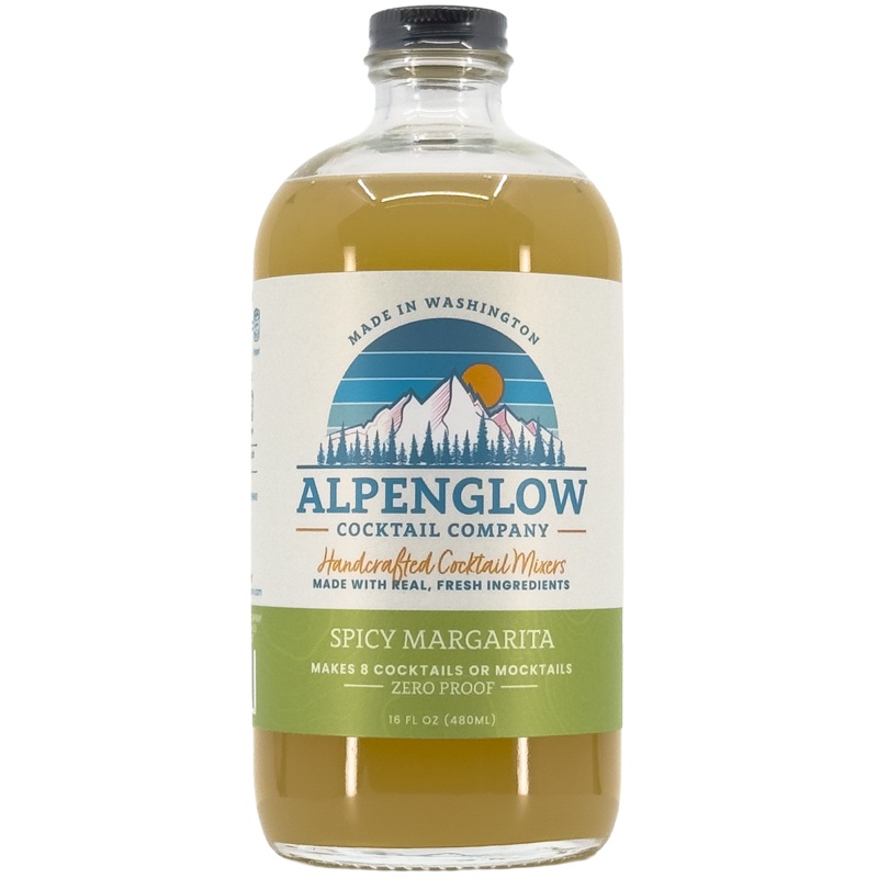 Alpenglow Cocktail Company Spicy Margarita Syrup, Washington