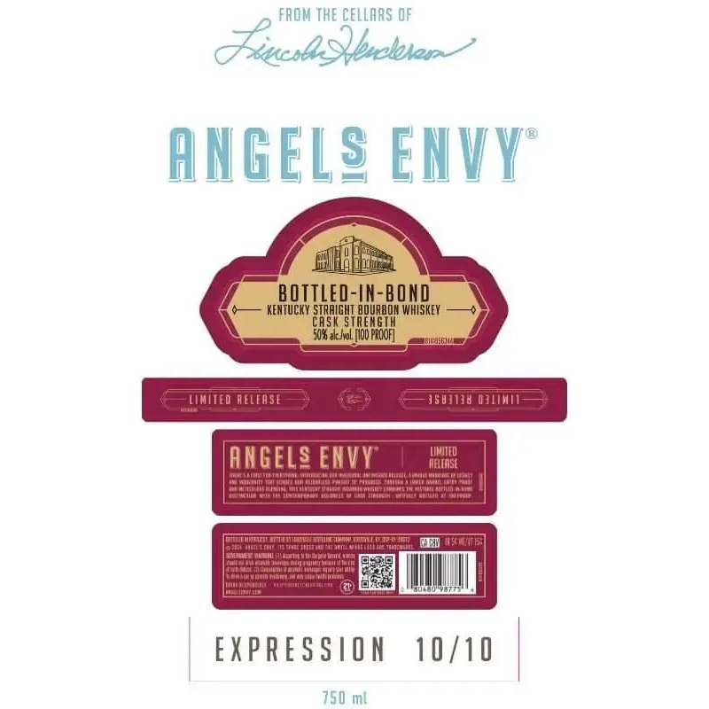 Angel's Envy Bottled in Bond Cellars of Lincoln Henderson Limited Release