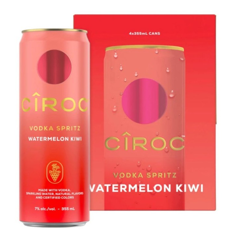 Ciroc Vodka Spritz Watermelon Kiwi (4x355ml)
