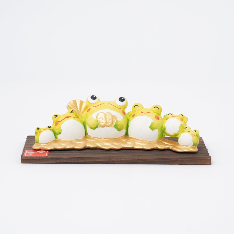 Six Lucky Frogs Ornament