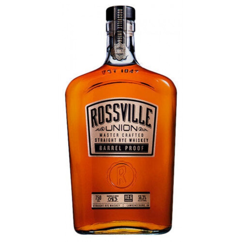 Rossville Union Barrel Proof Rye Whiskey 750ml