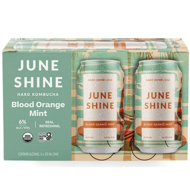 June Shine Blood Orange Mint 6 pack 12 oz cans