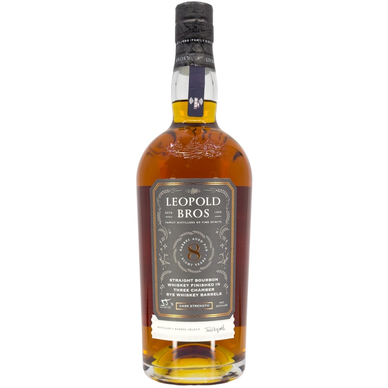 Leopold Bros. 'Three Chamber Rye Cask Finish' Cask Strength 8 Year Old Straight Bourbon, Colorado