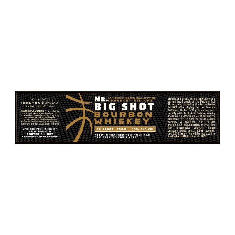 Mr. Big Shot Bourbon Whiskey by Chauncey Billups