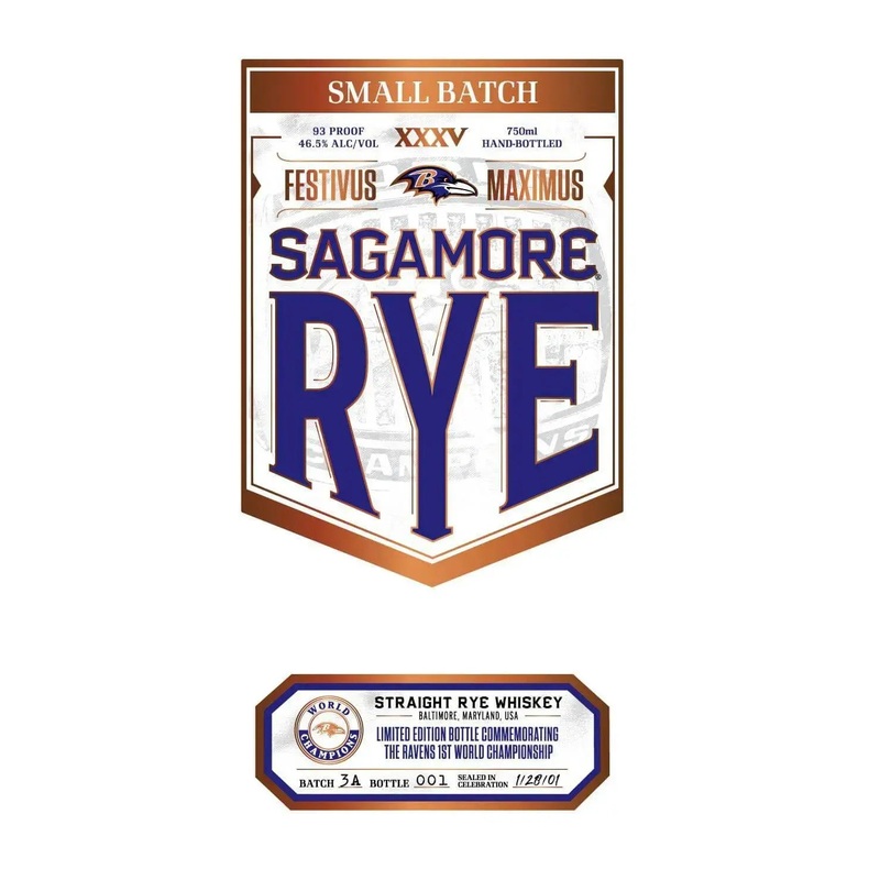 Sagamore Spirit Rye Ravens "Festivus Maximus" Championship Edition
