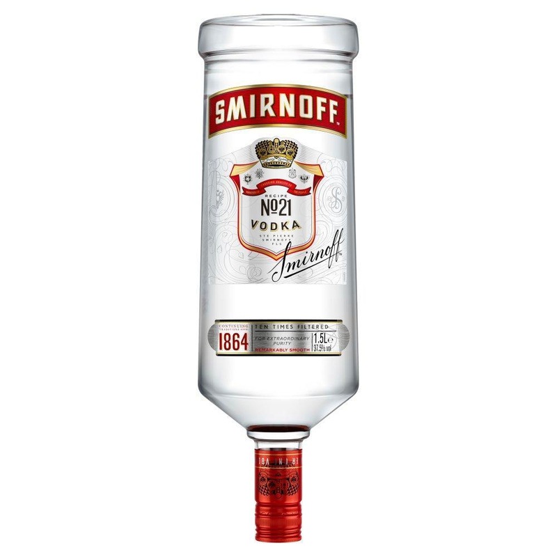Smirnoff No.21 Red Label Vodka 1.5 Litre