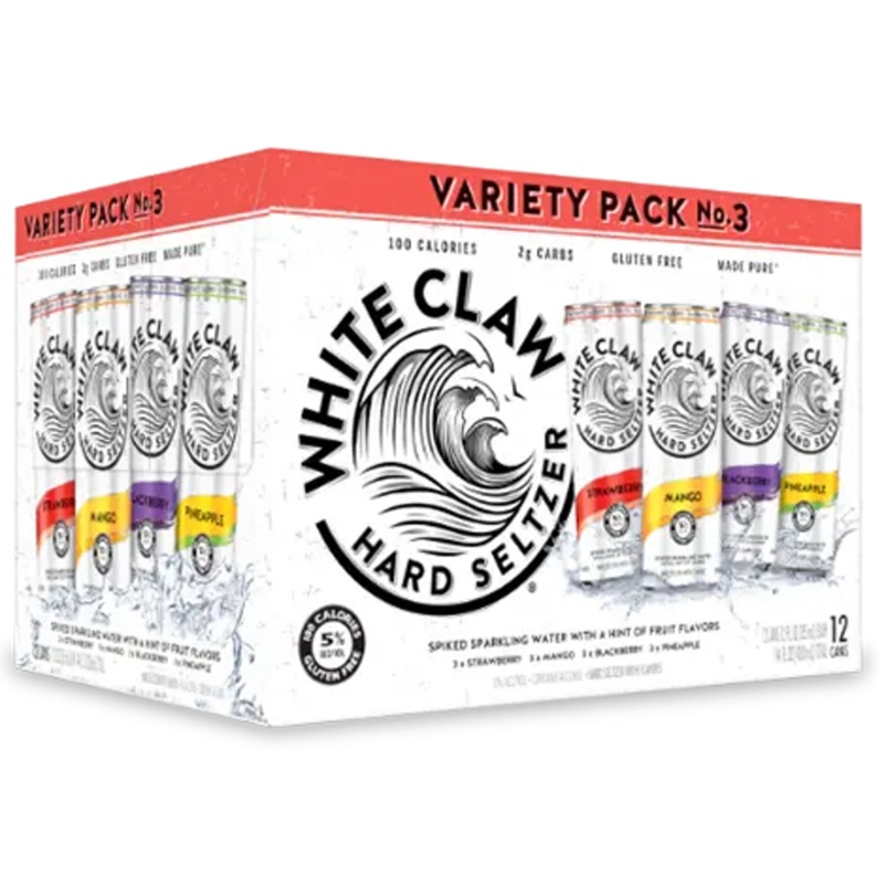 White Claw Variety Pack No.3 Hard Seltzer (12pk)