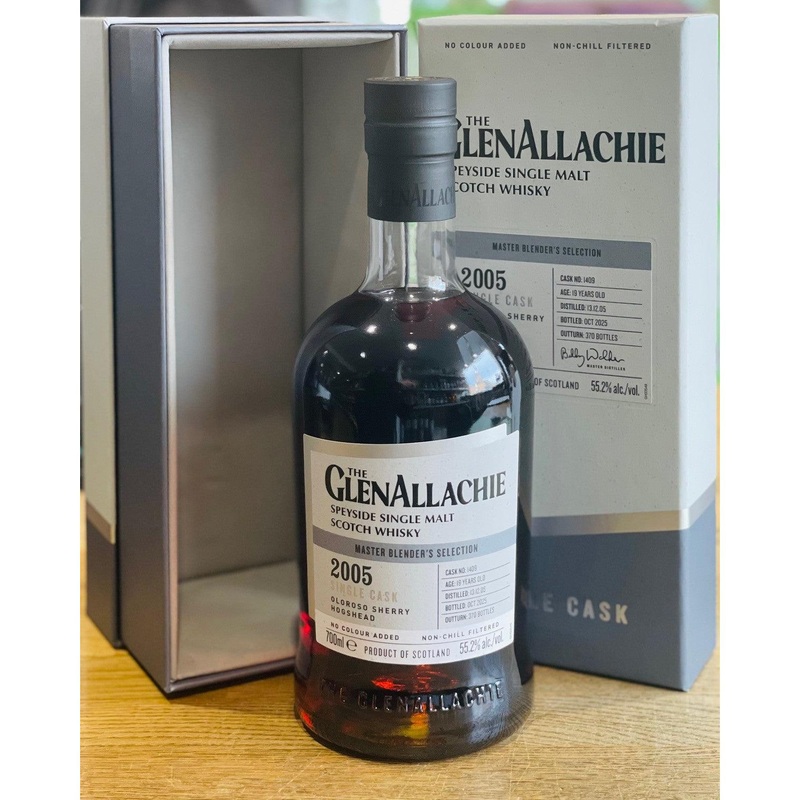 GlenAllachie 2005 Single Cask No. 1409 - 19 Year Old Oloroso Sherry Hogshead - Single Malt Scotch Whisky