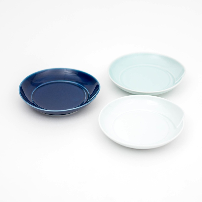 Hakusan Toki Hasami Ware Small Plate -15.5cm Navy