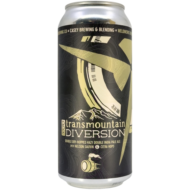 WeldWerks x Casey Brewing 'DDH Transmountain Diversion' Hazy Double IPA Beer, Colorado