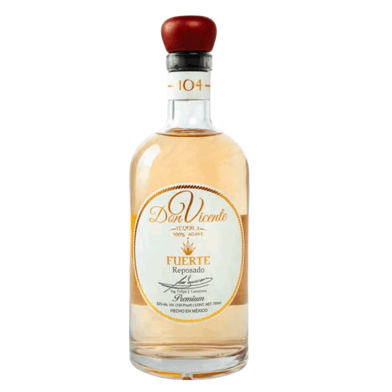 Don Vicente Fuerte Reposado Tequila - 104 Proof Cask Strength - 750ml