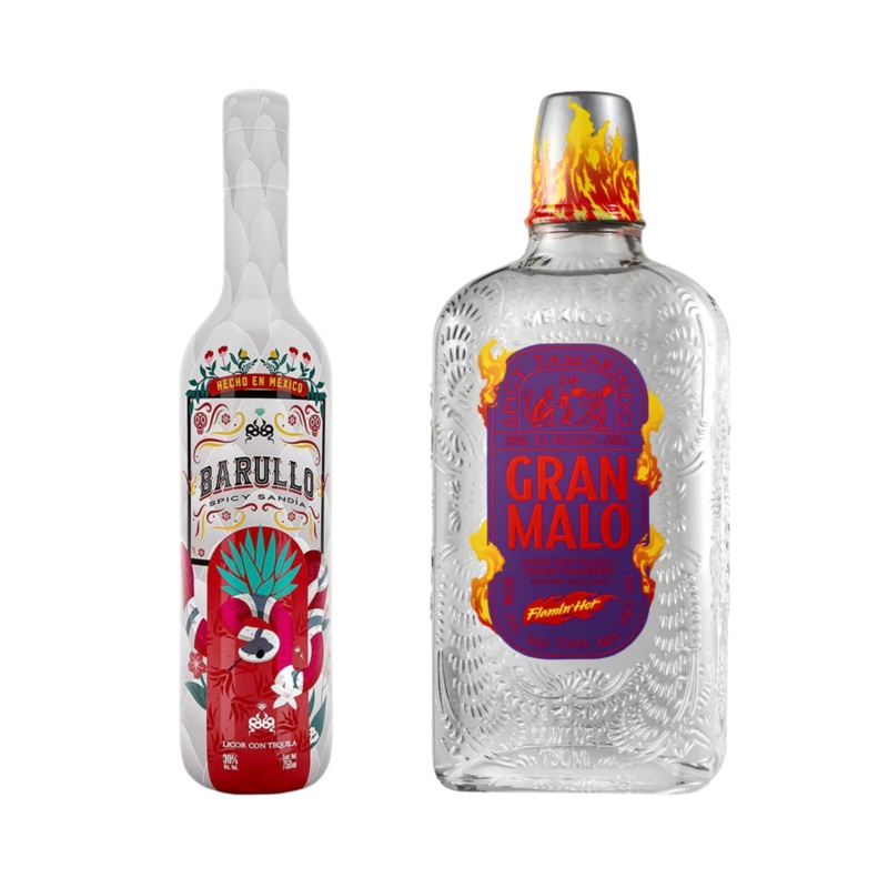 Gran Malo Flaming Hot Tequila & BARULLO Spicy Sanda Bundle