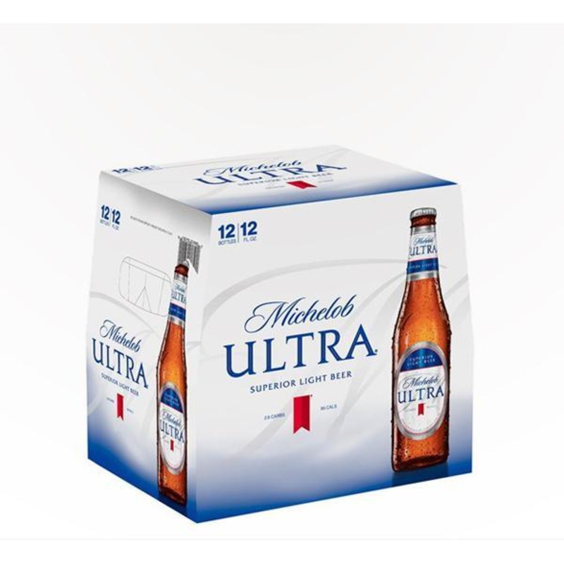 Michelob Ultra American Light Lager - 12 bottles