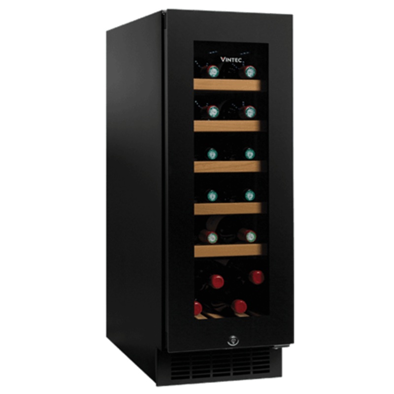 Vintec Noir Series Single Temperature Zone Wine Cooler VWS020SBA-X (18 Bottles)