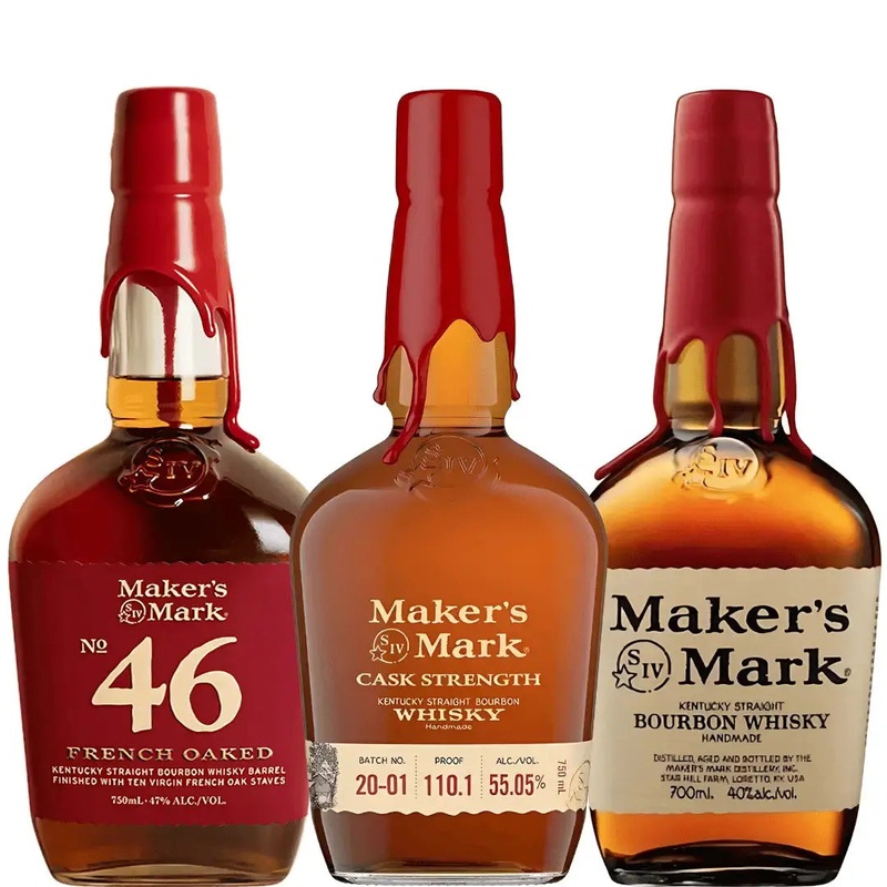 Makers Mark Red Wax Reserve Bundle Original, 46 & Cask Strength
