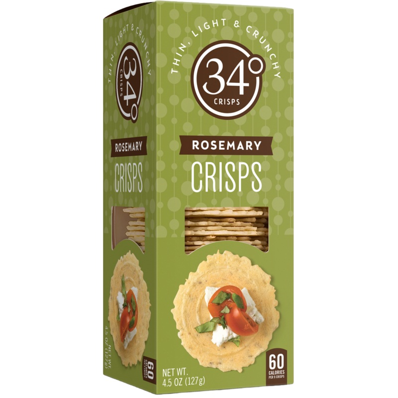 34 Degree 'Rosemary Crisps' Crackers, Colorado