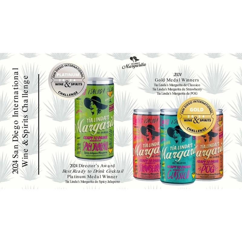 Tia Linda's Margarita Classic 4-Pack 200ml Cans