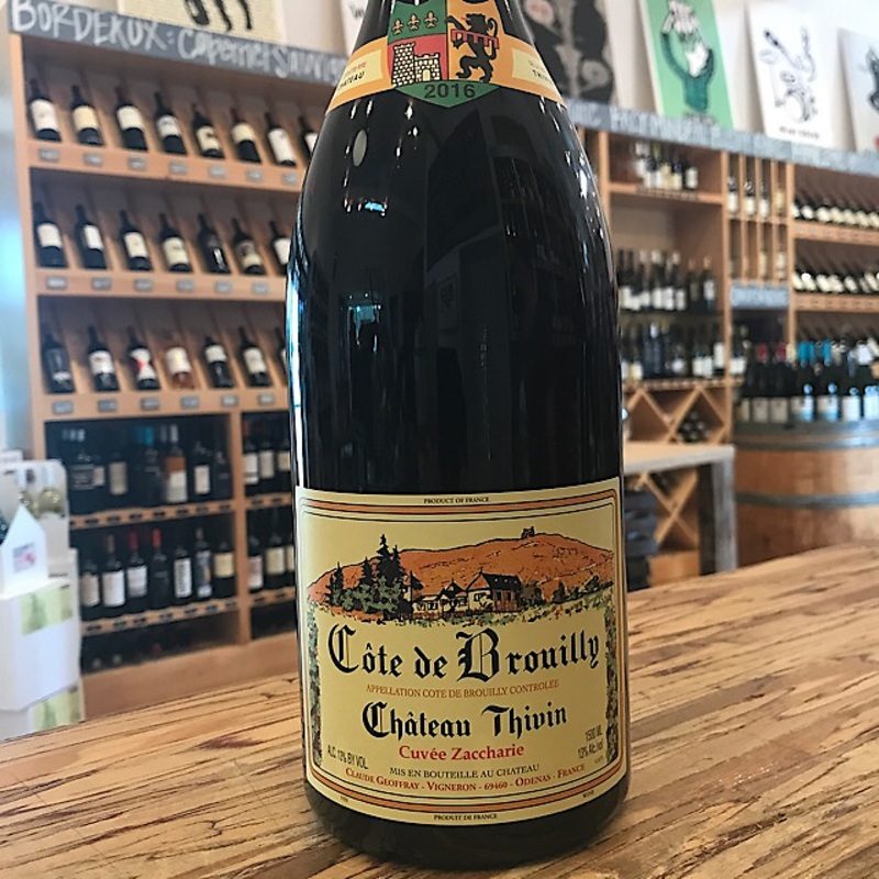 Chteau Thivin Cte de Brouilly Cuve Zaccharie 2017 1.5L