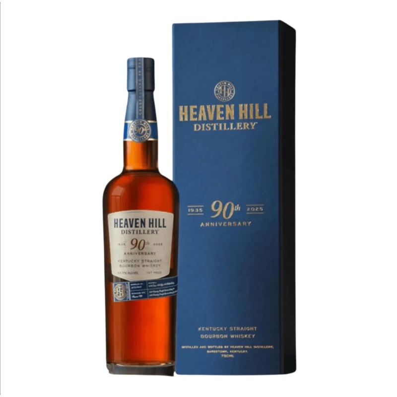 Heaven Hill 90th Anniversary 9 Year Bourbon Old Kentucky Straight Bourbon Whiskey