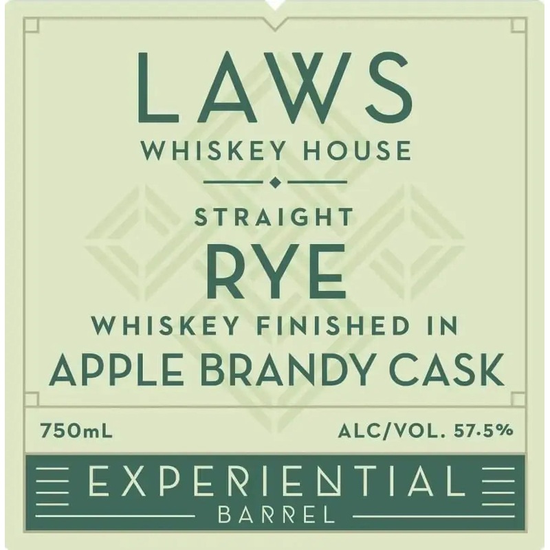 Laws Whiskey House Straight Rye Apple Brandy Cask Finish