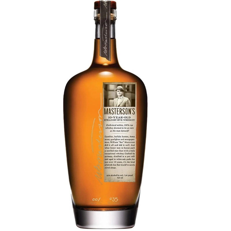 Masterson's 10 Year Straight Rye Whiskey 750ml