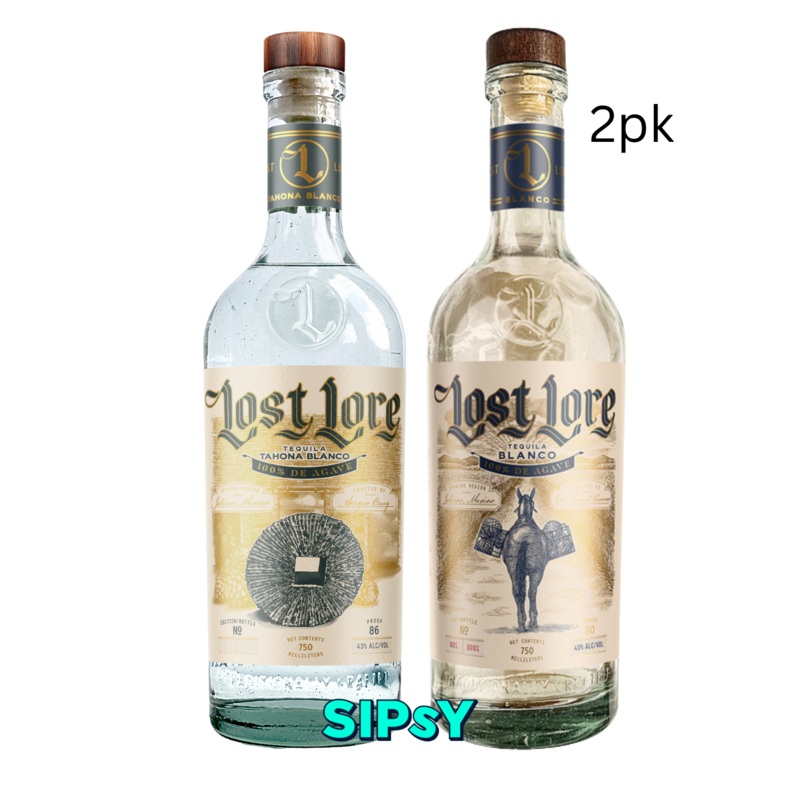 Lost Lore Tahona Blanco & Blanco Tequila 2pk - 750ml