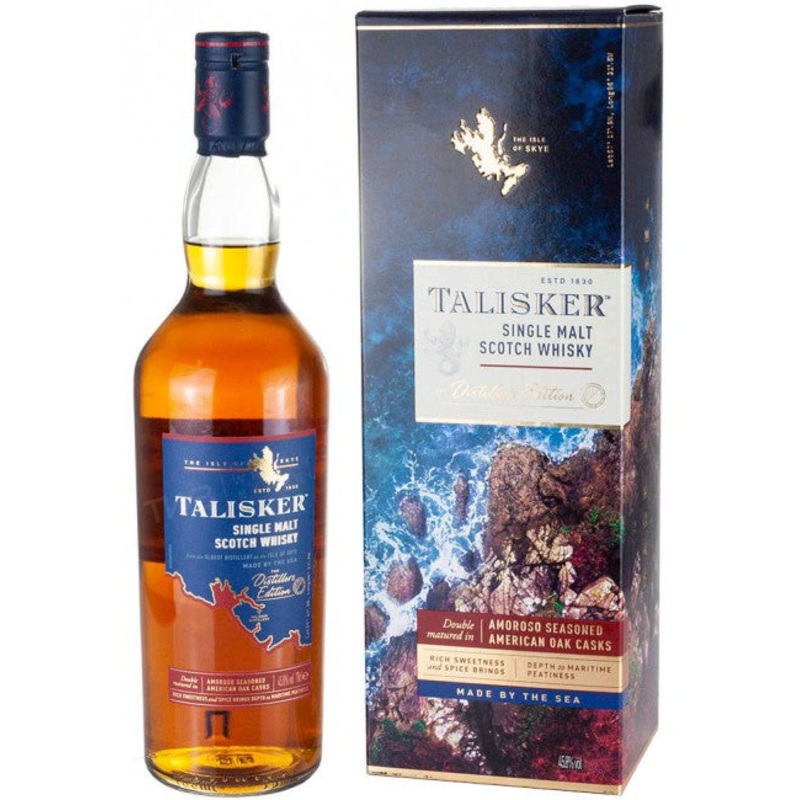 Talisker Single Malt Scotch Whisky The Distillers Edition Amoroso Seasoned American Oak Casks