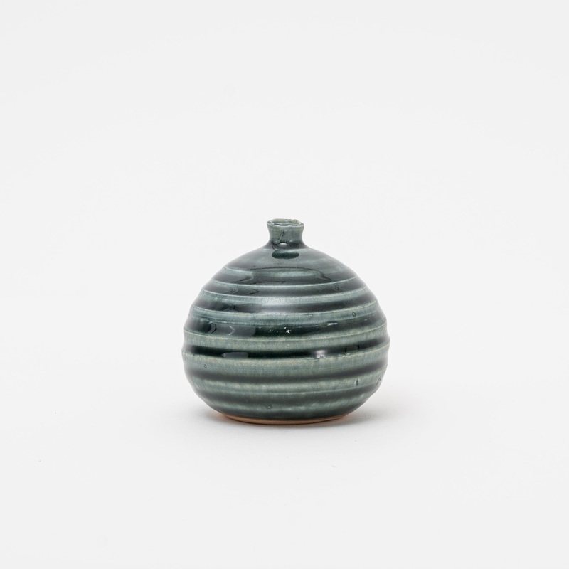 Handmade Bronze Vortex Mini Vase