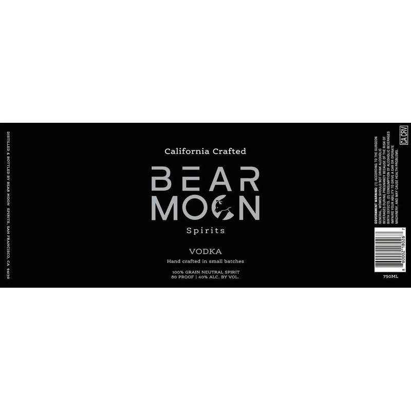 Bear Moon Spirits Vodka