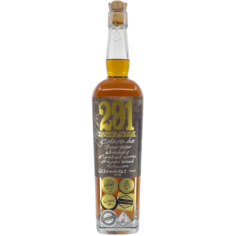 Distillery 291 Barrel Proof Colorado Bourbon Whiskey, Colorado