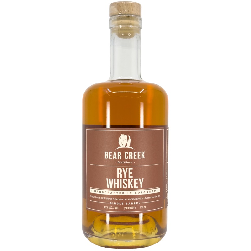 Bear Creek Distillery Rye Whiskey, Colorado