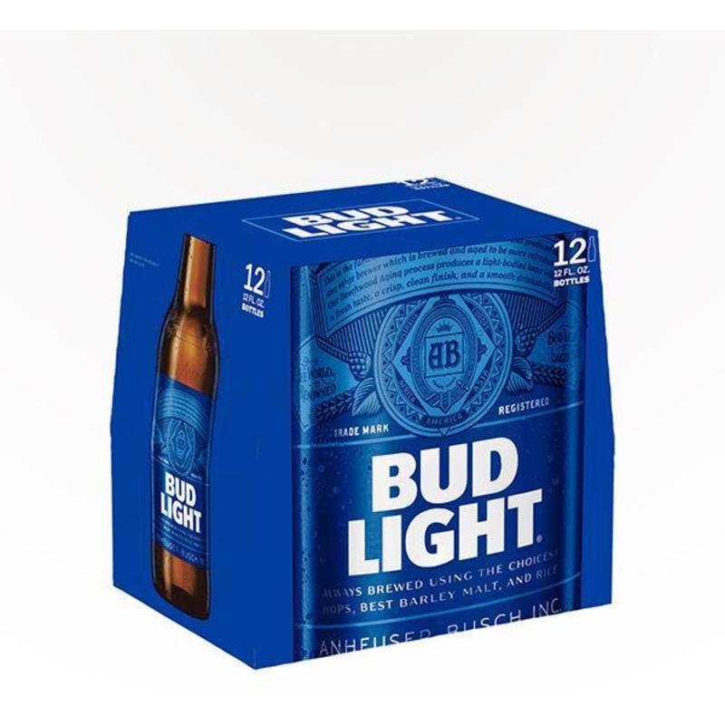 Bud Light American Lager 12oz Bottles - 12-Pack