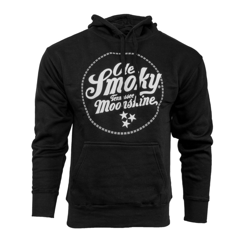 TWO COLOR LOGO PULLOVER HOODIE - BLACK